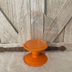 Target BP 2021 Halloween Orange Glass Cloche Display Stand